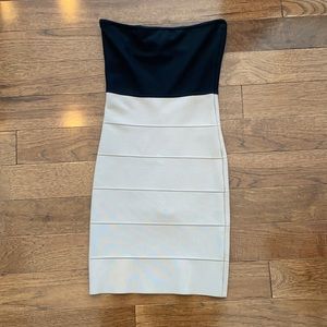 BCBG Beige and Black dress